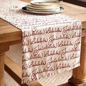 Pottery Barn Fa La La Christmas Table Runner Retired Pattern 18x108